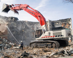 Link belt demolition trackhoes for sale 